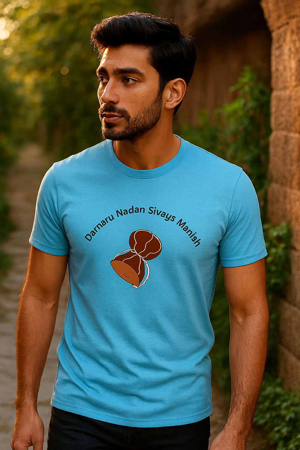Damru themed Unisex Classic Crew T-Shirt