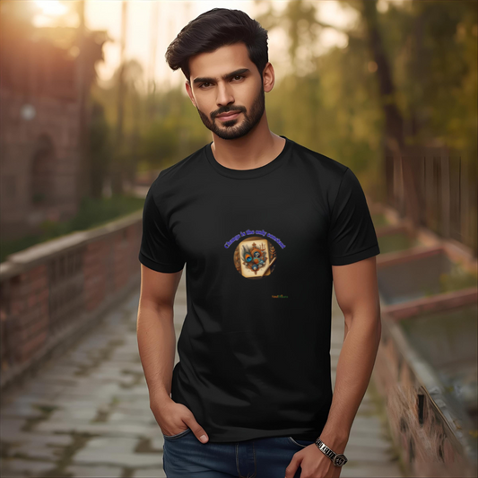 Mandala inspired Men's classic crew Tshirt