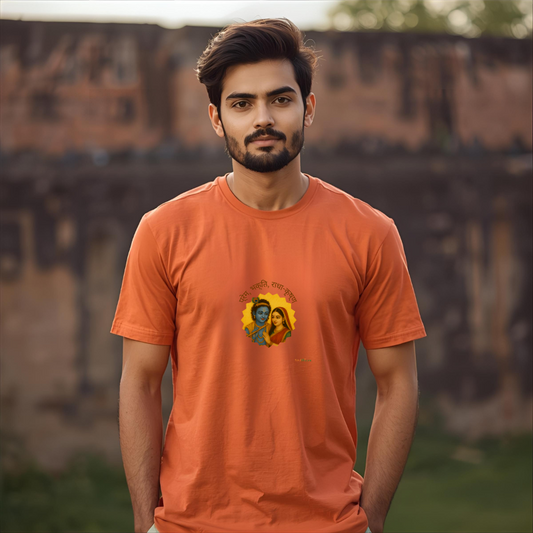 Radha Krishna themed Men's classic crew T-shirt