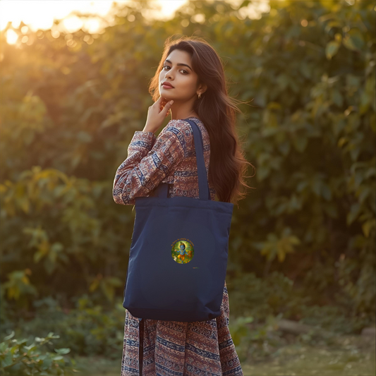BalaGopala inspired Tote Bag with Zipper